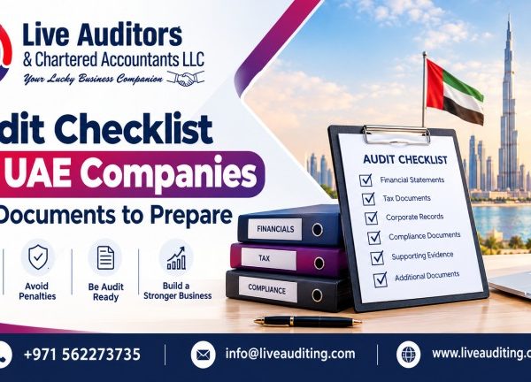 Audit checklist for UAE companies with financial, tax, corporate, compliance and supporting documents.